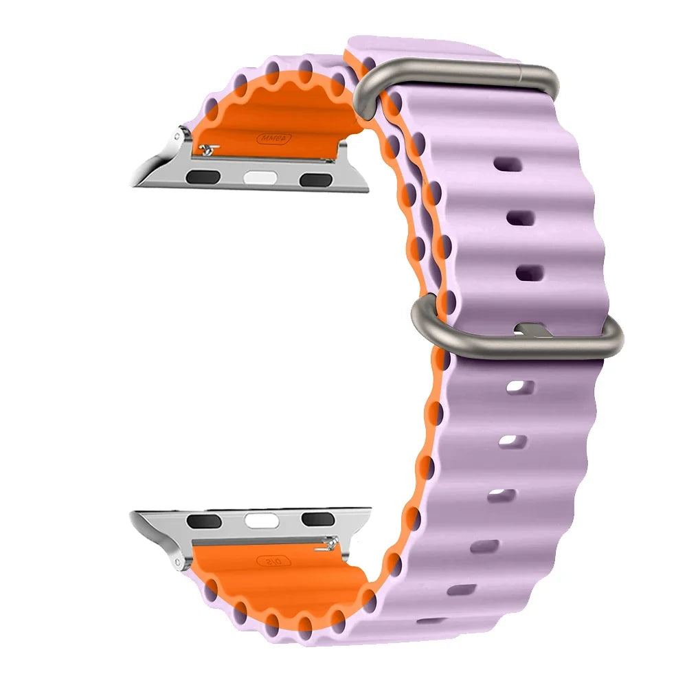 Water-Resistant Breathable Silicone Smartwatch Band Unisex Watch Band Sports Band Replacement Wristband | Sansoti