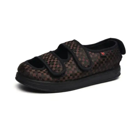 Adjustable Sandals with Hook-and-Loop Fastening, Breathable Mesh, Black, Brown, Blue, Casual Summer Footwear, Comfortable | Sansoti