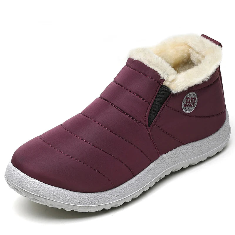 Bottes d’hiver imperméables pour homme, doublées, à enfiler, bottes de neige chaudes, chaussures hautement isolantes pour l’hiver | Sansoti