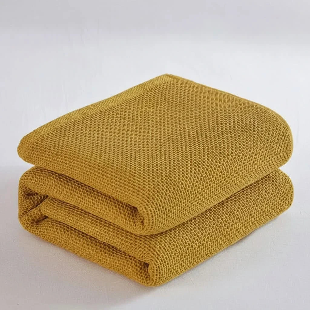 Lightweight Muslin Throw Breathable Cotton Polyester Boho Style Sofa Bed Blanket Home Decor 150x200 200x230 | Sansoti