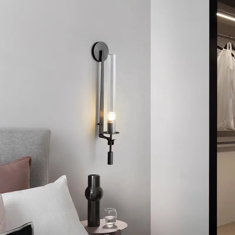 Moderne Wandlamp Goud — Elegante Muurverlichting voor Slaapkamer Woonkamer | Scandinavisch Design Wandspot | Sansoti