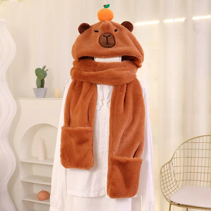 Plush Animal Gloves Unisex Soft Winter Gloves for Children and Adults Warm Comfort | Sansoti