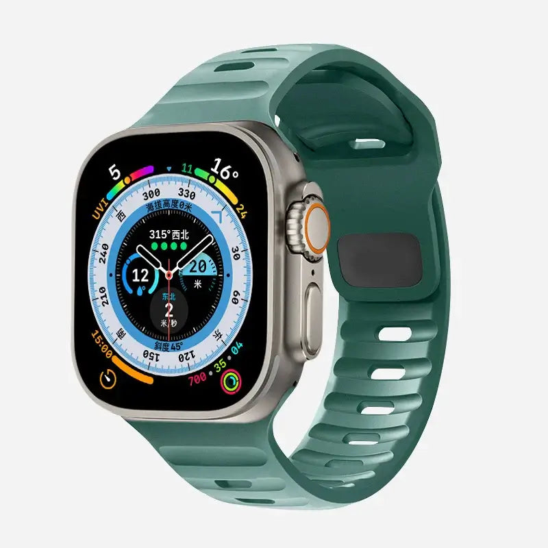 Soft-Fit Adjustable Waterproof Silicone Smartwatch Band Sport Casual Daily Use Watch Strap | Sansoti