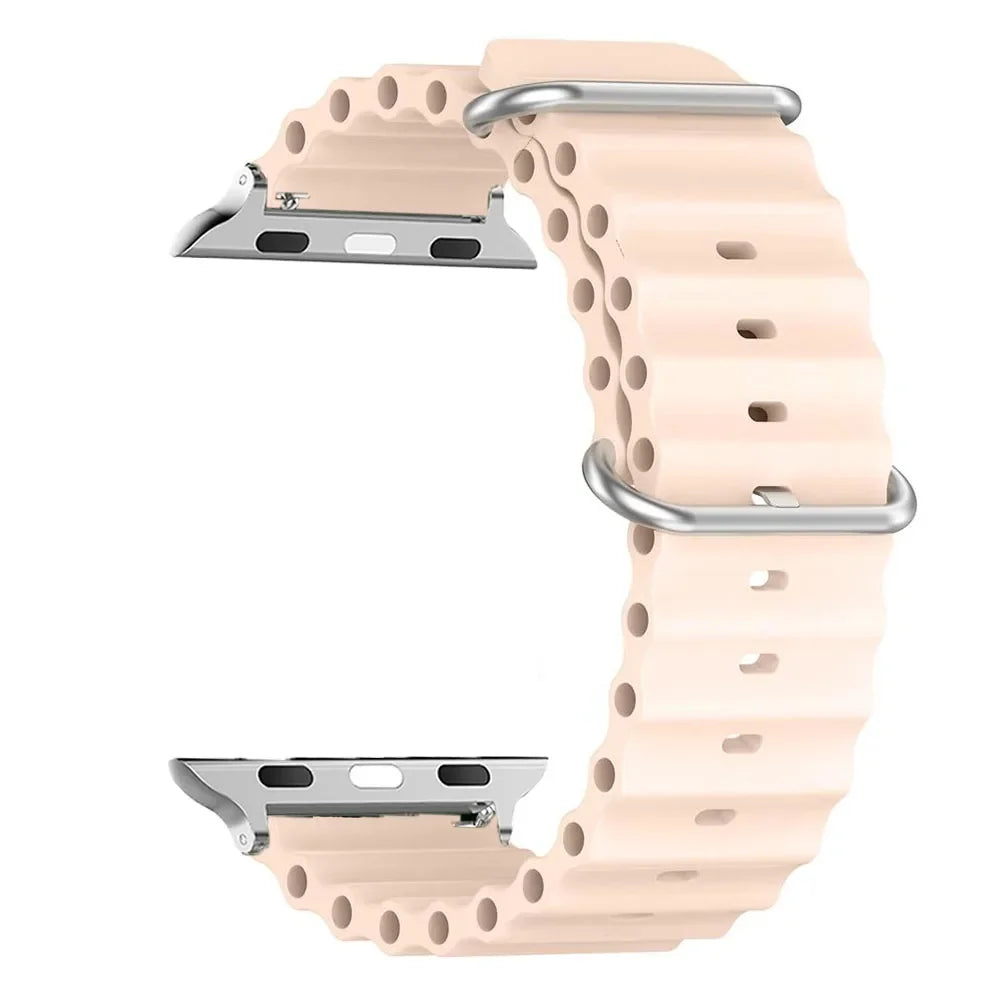 Water-Resistant Breathable Silicone Smartwatch Band Unisex Watch Band Sports Band Replacement Wristband | Sansoti