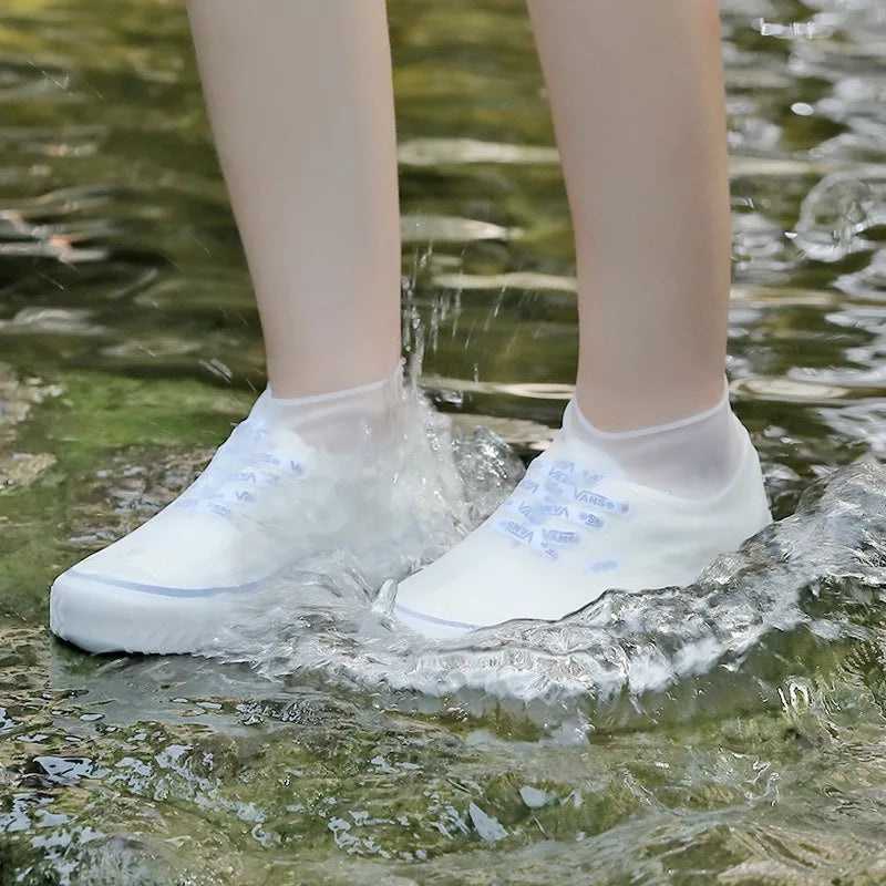 Reusable Silicone Overshoes Waterproof Anti-Slip Rain Protection Walking Cycling Outdoor Footwear | Sansoti