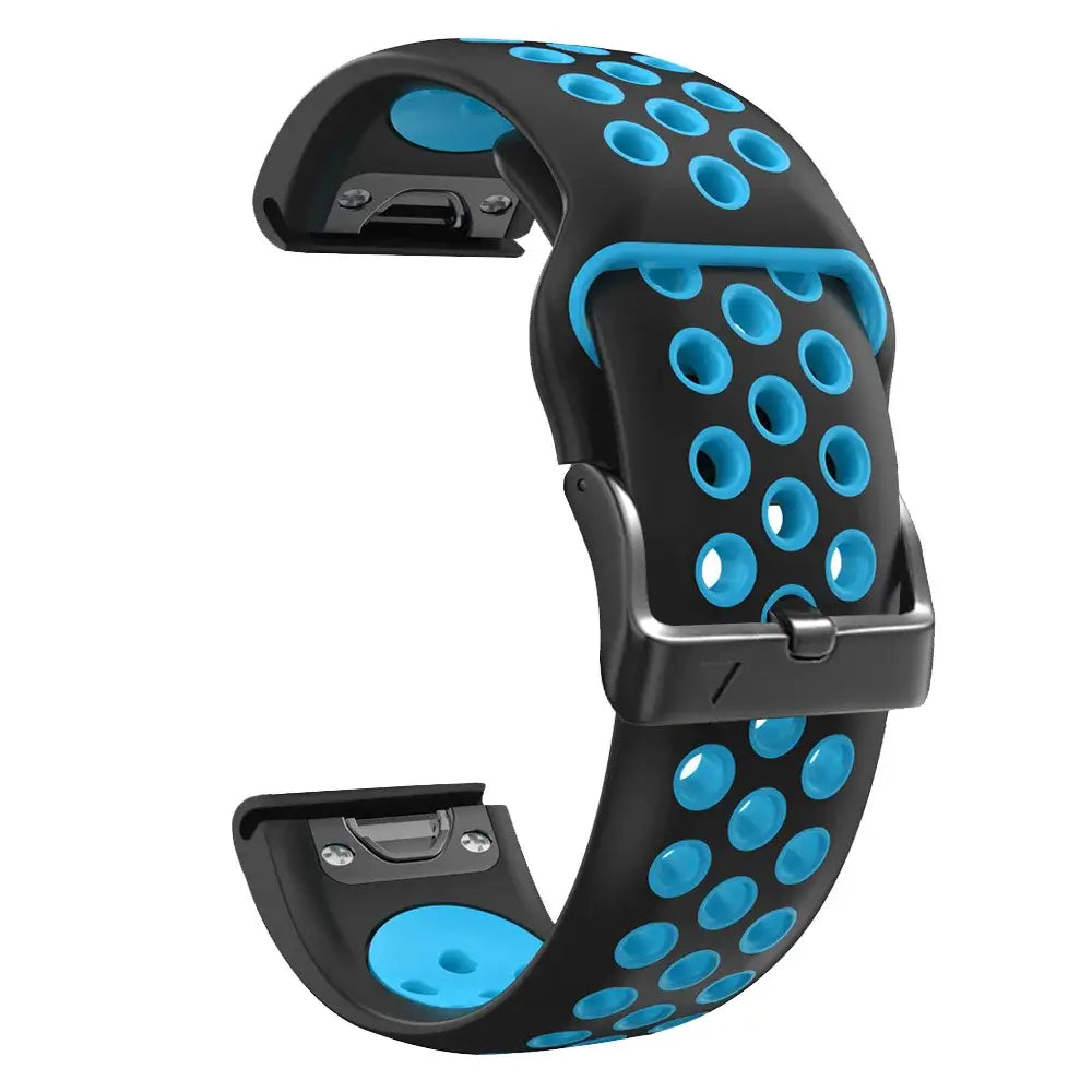 Oddychający silikonowy pasek do smartwatcha QuickFit, sportowa opaska do zegarka 22 mm 26 mm, fitness, trening, sport | Sansoti