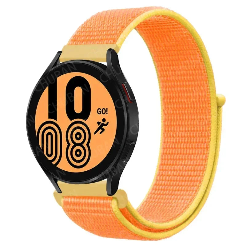 Nylon Sport Strap for Smartwatch 20mm 22mm Breathable Lightweight Loop Wristband Adjustable Training Fitness | Sansoti