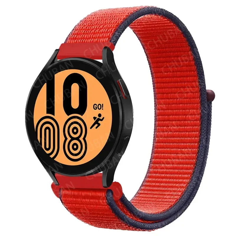 Nylon Sport Strap for Smartwatch 20mm 22mm Breathable Lightweight Loop Wristband Adjustable Training Fitness | Sansoti