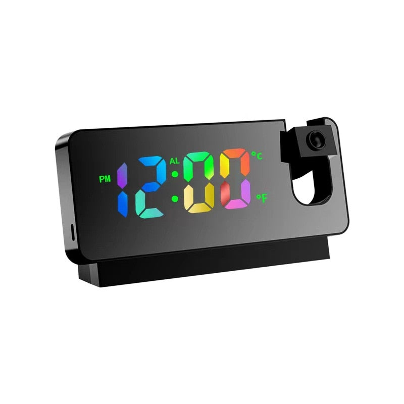 Projection Alarm Clock with Time Projection & Dimmable Display – Digital LED Alarm Clock with Temperature & Humidity | Sansoti