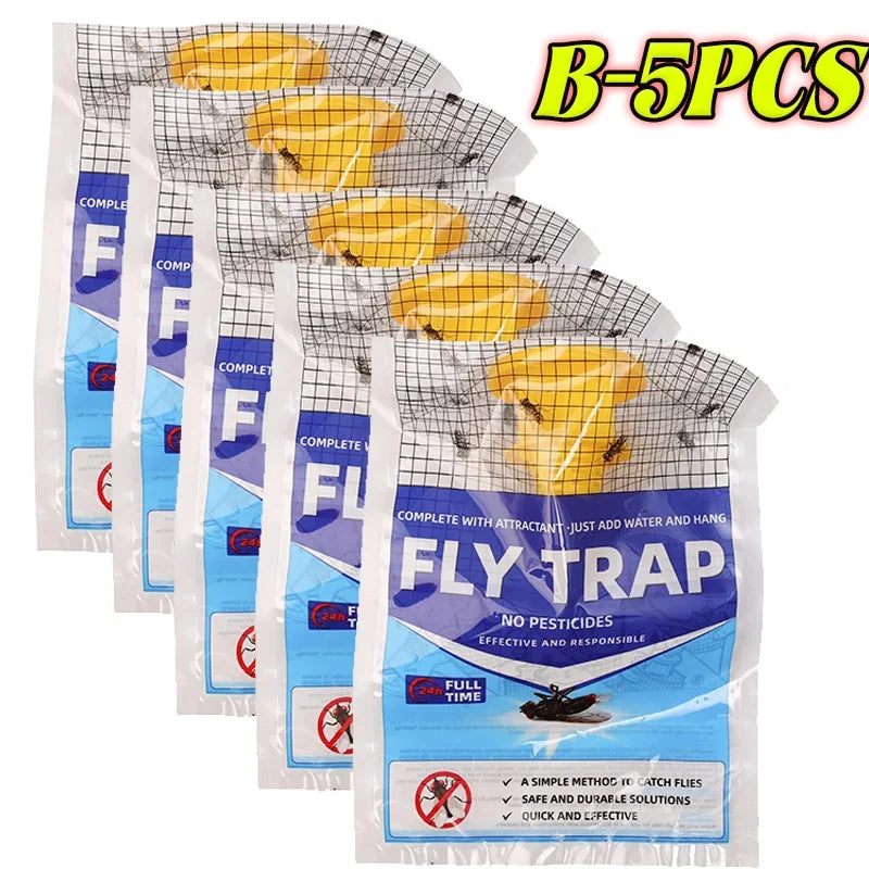 Hanging Outdoor Insect Trap with Natural Bait Disposable Fly Trap for Garden Patio Balcony Camping | Sansoti