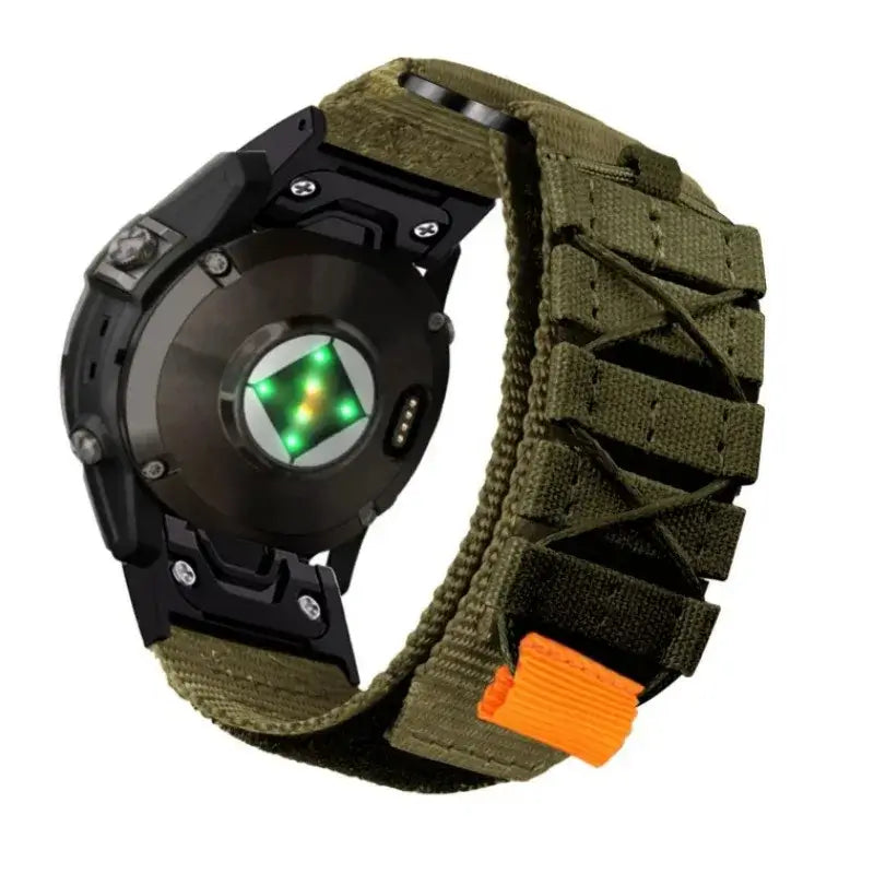 Nylon Hook-and-Loop Watch Band with Adjustable Closure for Smartwatch 22mm 26mm Premium Breathable Sporty | Sansoti