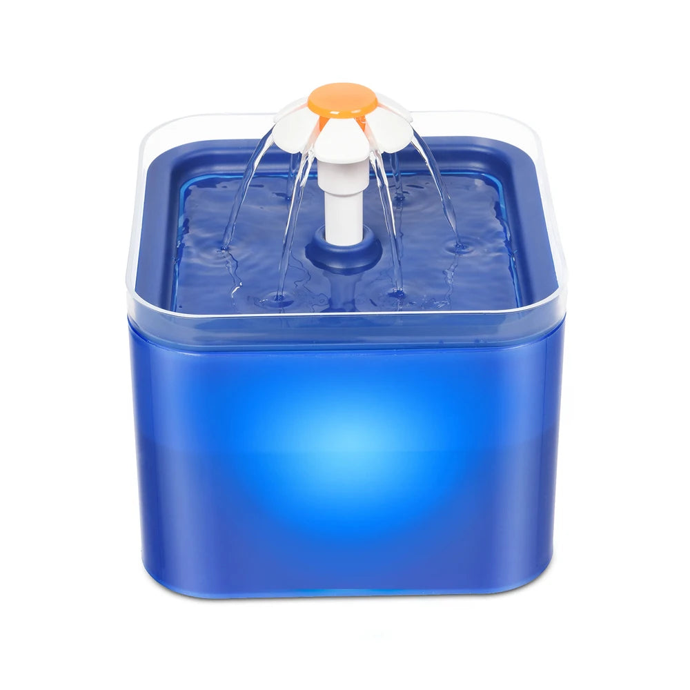Automatische Huisdierdrinkfontein 2L met LED-verlichting en Filtratiesysteem voor Katten en Honden USB | Sansoti