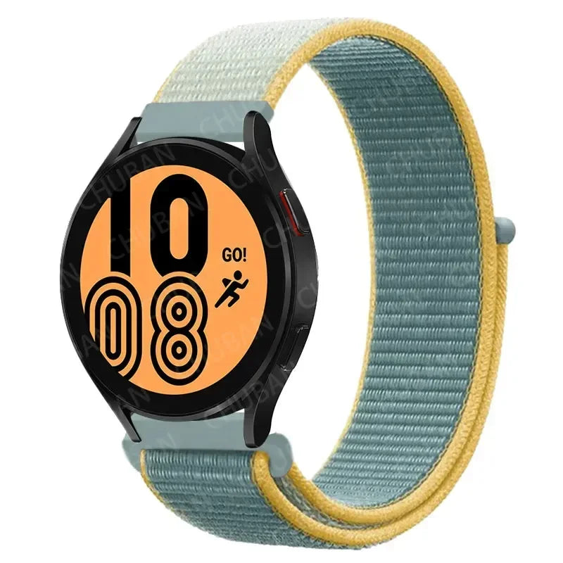 Nylon Sport Strap for Smartwatch 20mm 22mm Breathable Lightweight Loop Wristband Adjustable Training Fitness | Sansoti