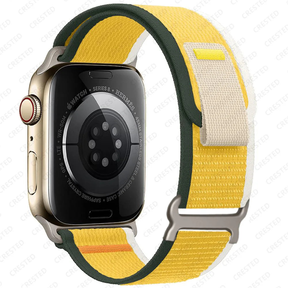 Nylon Smartwatch Trail Loop Strap - Adjustable Sport Strap with Durable Buckle - Multicolored Active Wristband | Sansoti