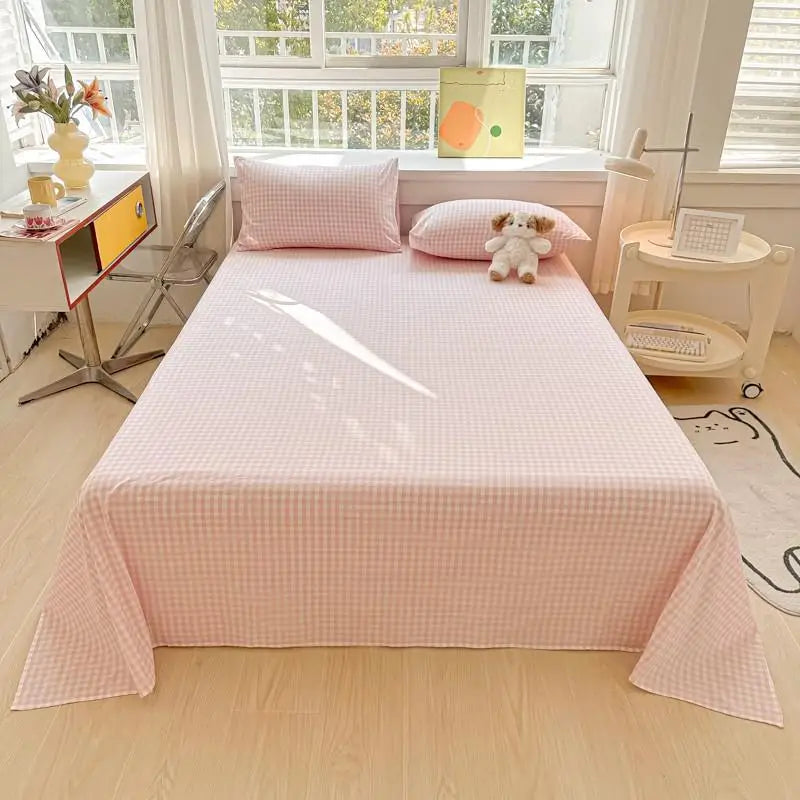 Sansoti | Percale Cotton Bedding Set | 100% Organic | Breathable & Soft | 3-piece
