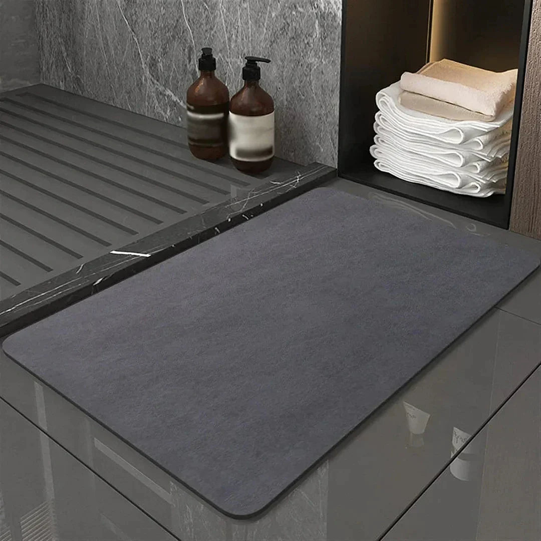 Diatomite Bath Mat Non-slip Absorbent 40x60cm Quick-drying Bathroom Durable Diatomaceous Earth Eco Bath Rug | Sansoti