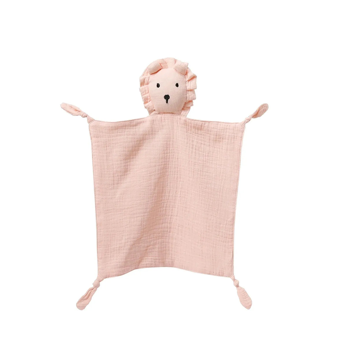 Doudou en coton avec tête d’animal pour bébé | Aide au sommeil douce pour nouveau-nés, cadeau de naissance, doudou réconfortant, jouet | Sansoti