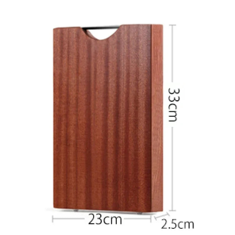 Planche à découper en bois rectangulaire antibactérienne et antifongique, en ébène, planche de cuisine, bloc de boucher professionnel | Sansoti