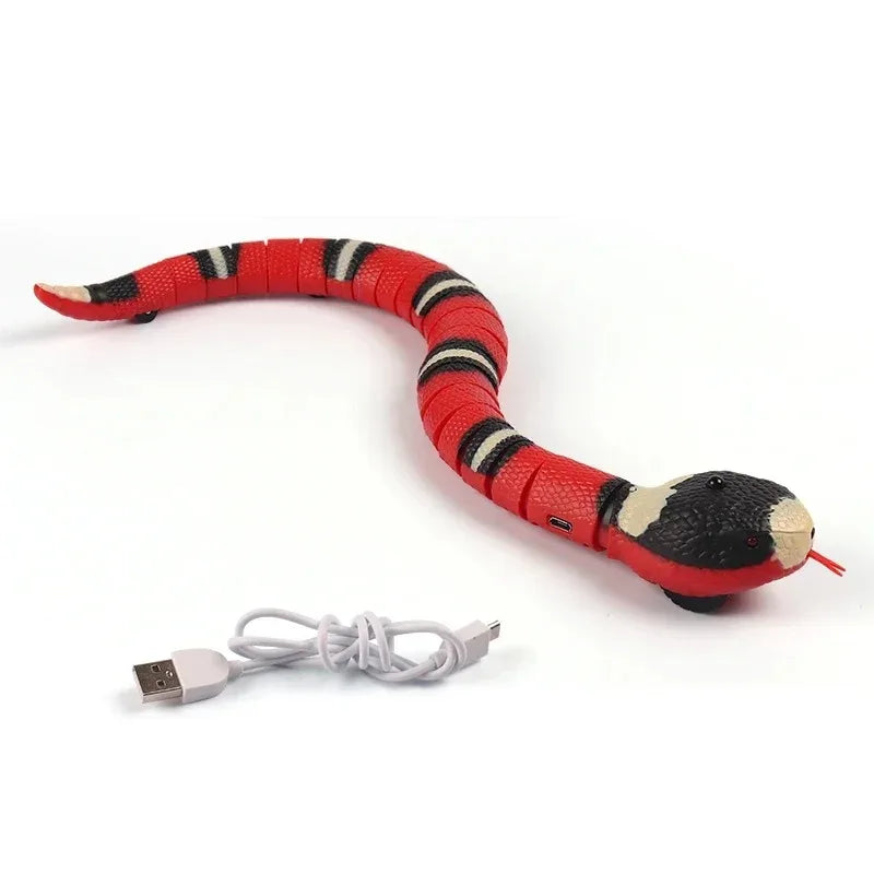 Electronic Interactive Snake Toy with Motion Sensor, USB Rechargeable, for Dogs, Cats, and Pets | Sansoti