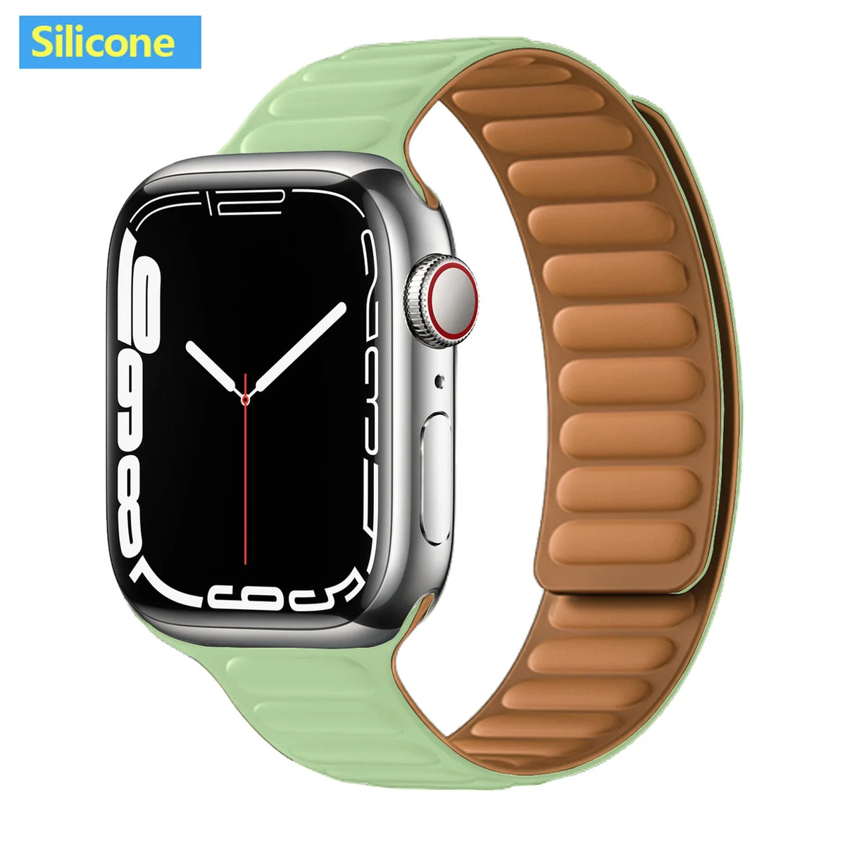 Leather Watch Band with Magnetic Closure 38-49mm Adjustable Smartwatch Accessory Wristband Stylish | Sansoti