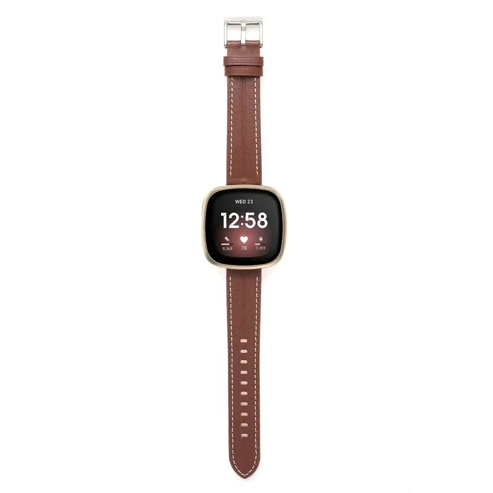Bracelet de smartwatch en cuir réglable, bracelet de montre en cuir premium élégant, bracelet de remplacement, accessoire | Sansoti