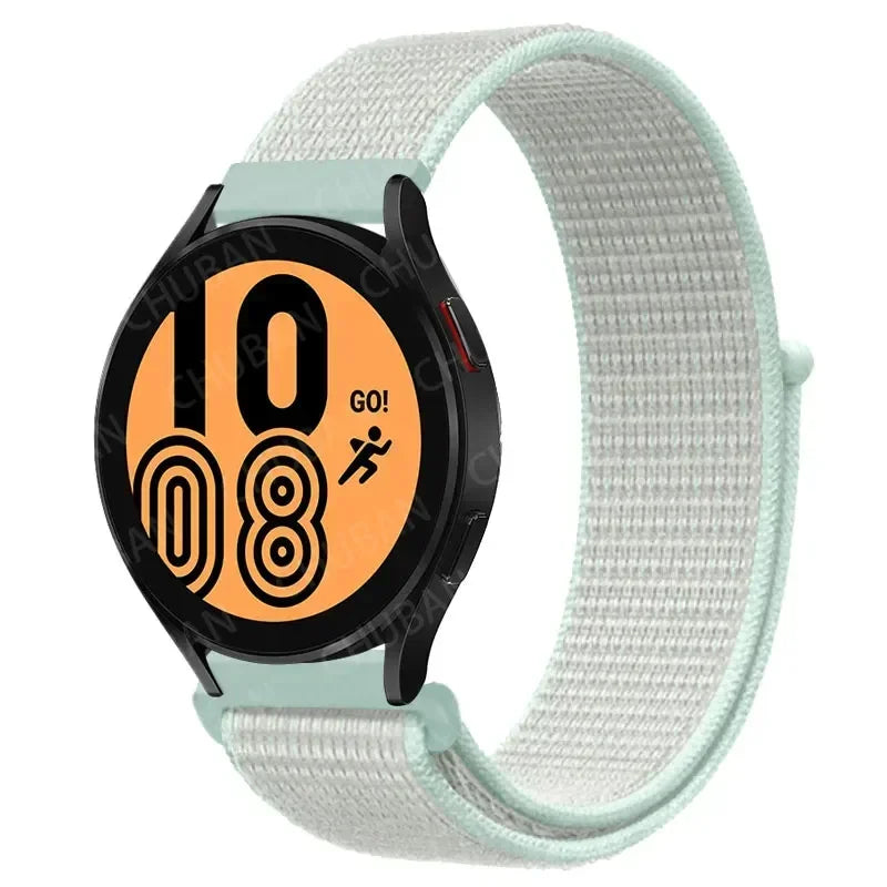 Nylon Sport Strap for Smartwatch 20mm 22mm Breathable Lightweight Loop Wristband Adjustable Training Fitness | Sansoti