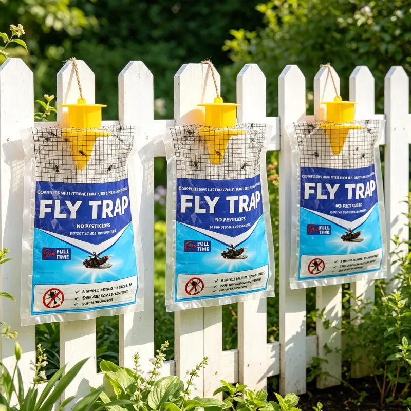 Hanging Outdoor Insect Trap with Natural Bait Disposable Fly Trap for Garden Patio Balcony Camping | Sansoti