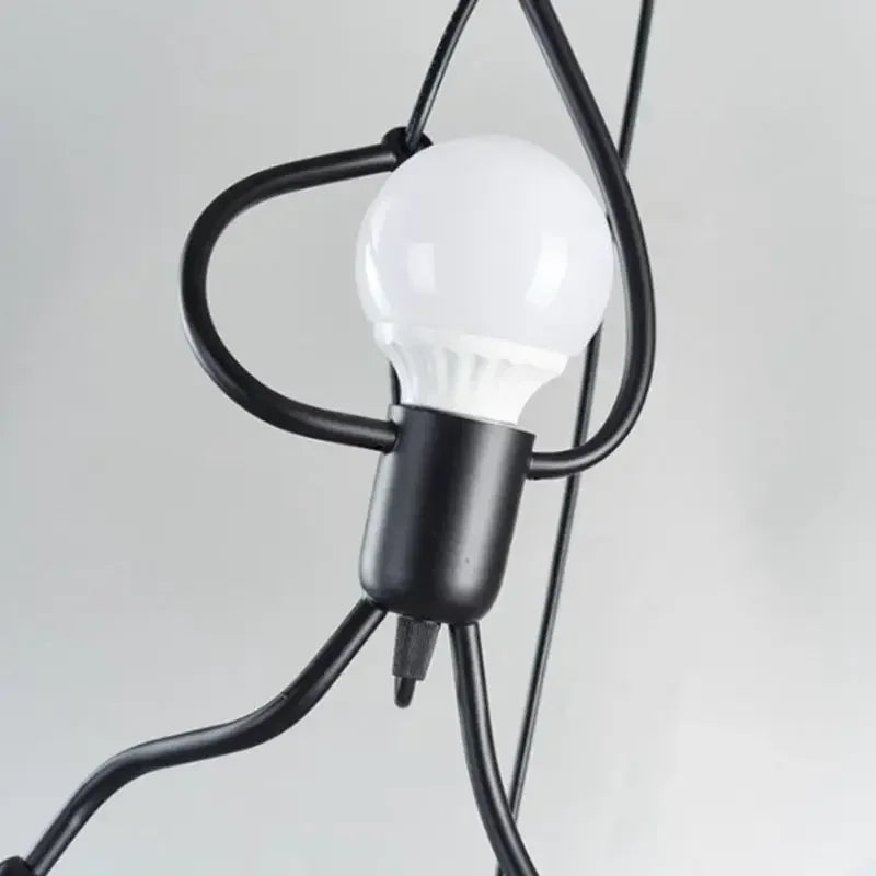 Unique Wall Lamp Climbing Man — Industrial Design Sculpture — Scandinavian Wall Lighting | Sansoti