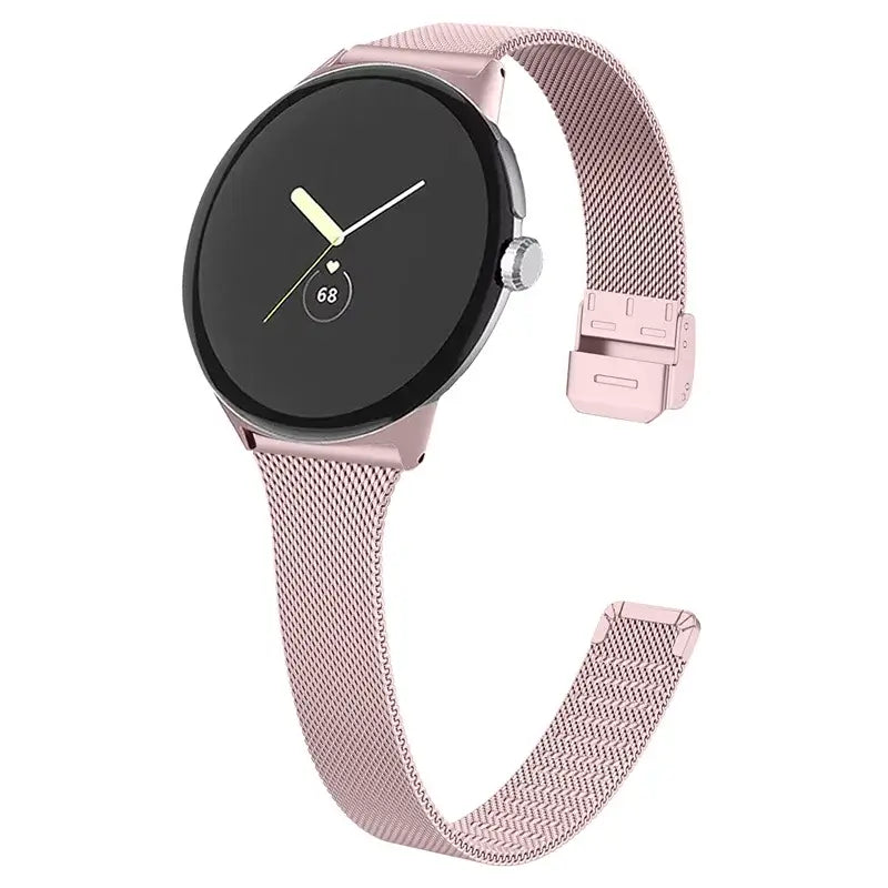 Metalowa bransoleta do smartwatcha RVS do Google Pixel – stylowy regulowany pasek do zegarka, wygodny i elegancki | Sansoti