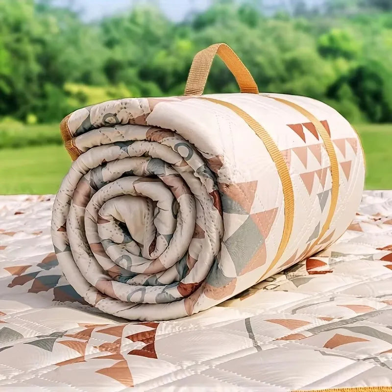 Außenteppich Picknickmatte Oxford 200x300 cm Boho-Muster Aufrollbar Campingmatte Grasmatte | Sansoti