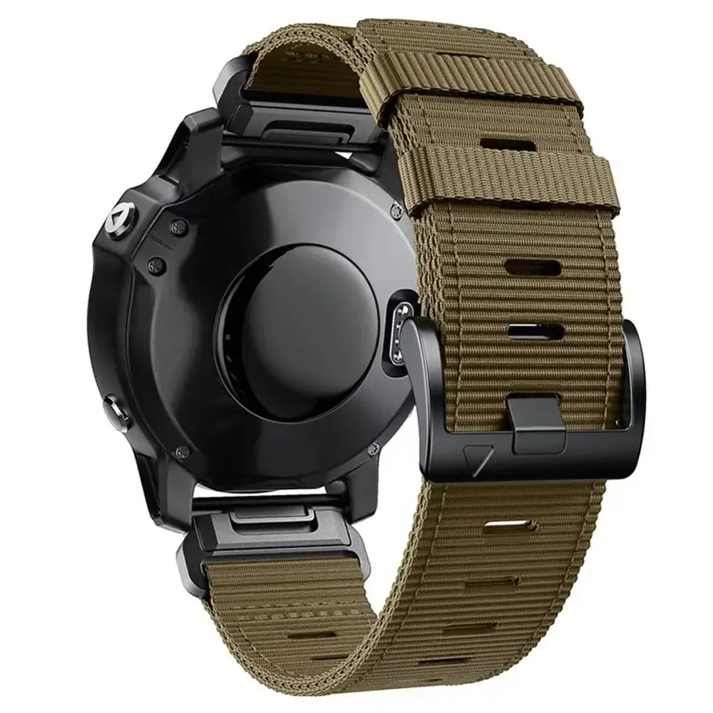 Tactical Nylon Watchband QuickFit 22mm 26mm Smartwatch Replacement Sports Outdoor Wristband Breathable Comfortable | Sansoti