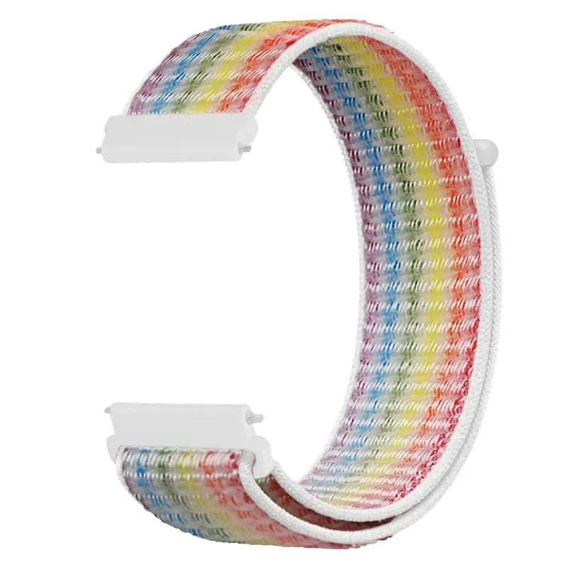 Regulowany nylonowy pasek sportowy do smartwatcha 20mm 22mm, oddychający, lekki pasek do zegarka sportowego i fitnessu | Sansoti