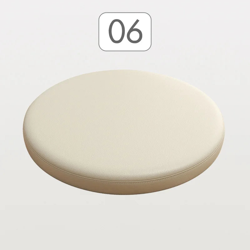 Ronde Stoelkussen Memory Foam Kunstleer Zitcomfort Eetkamerstoel Barkruk Erker Antislip Ergonomisch Duurzaam | Sansoti