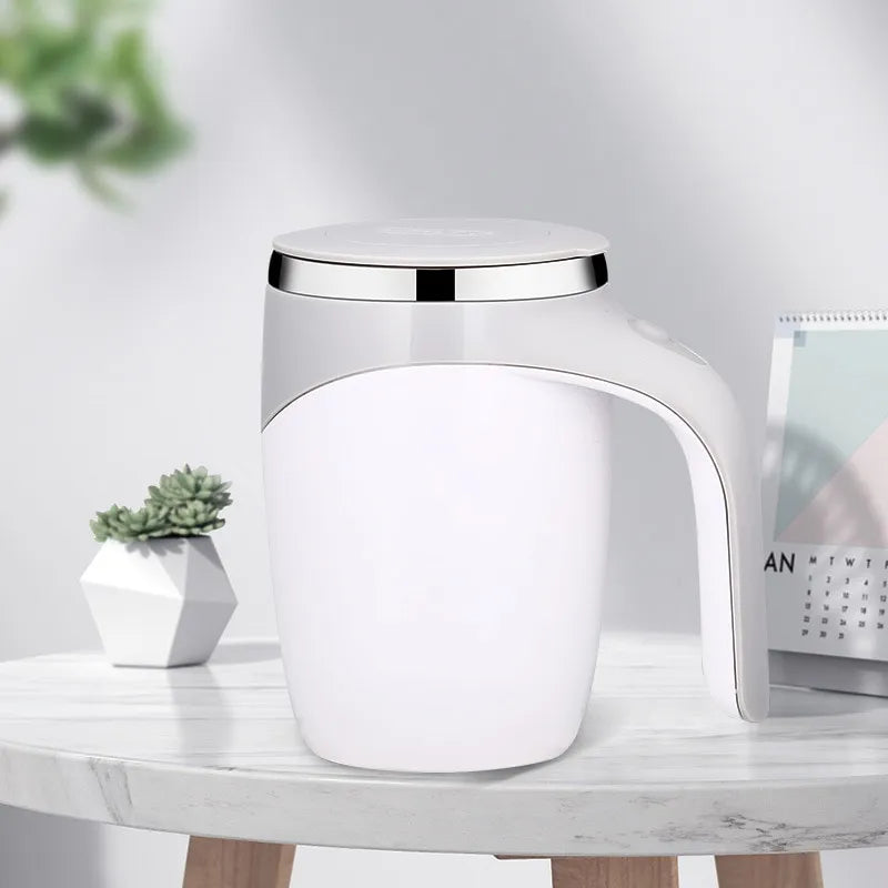 Selbstrührender Thermobecher 400ml – Automatisch mixender Reisebecher mit Heizfunktion | Sansoti