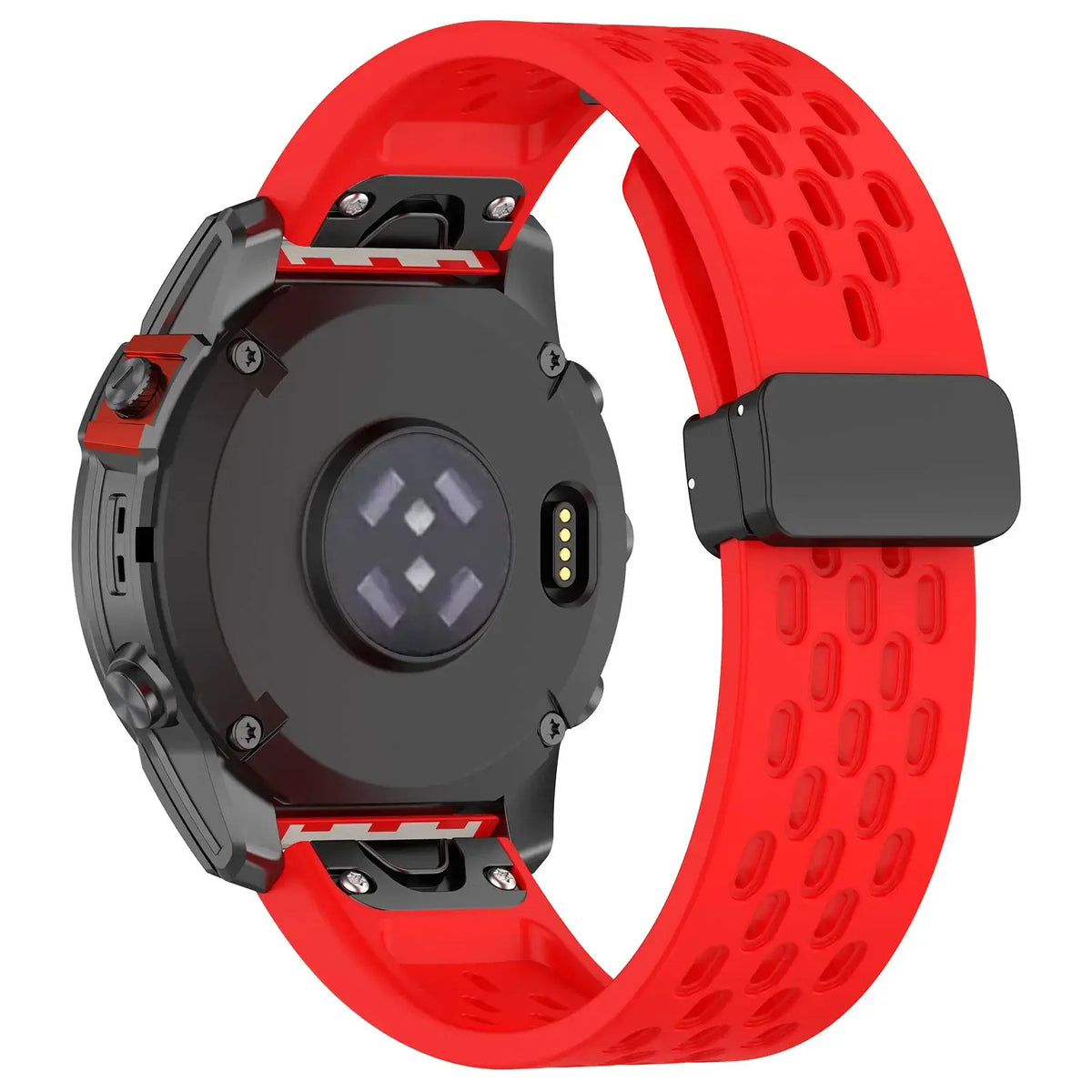 Breathable Silicone Smartwatch Band QuickFit Sports Wristband Replacement 20mm 22mm 26mm Watch Accessory | Sansoti