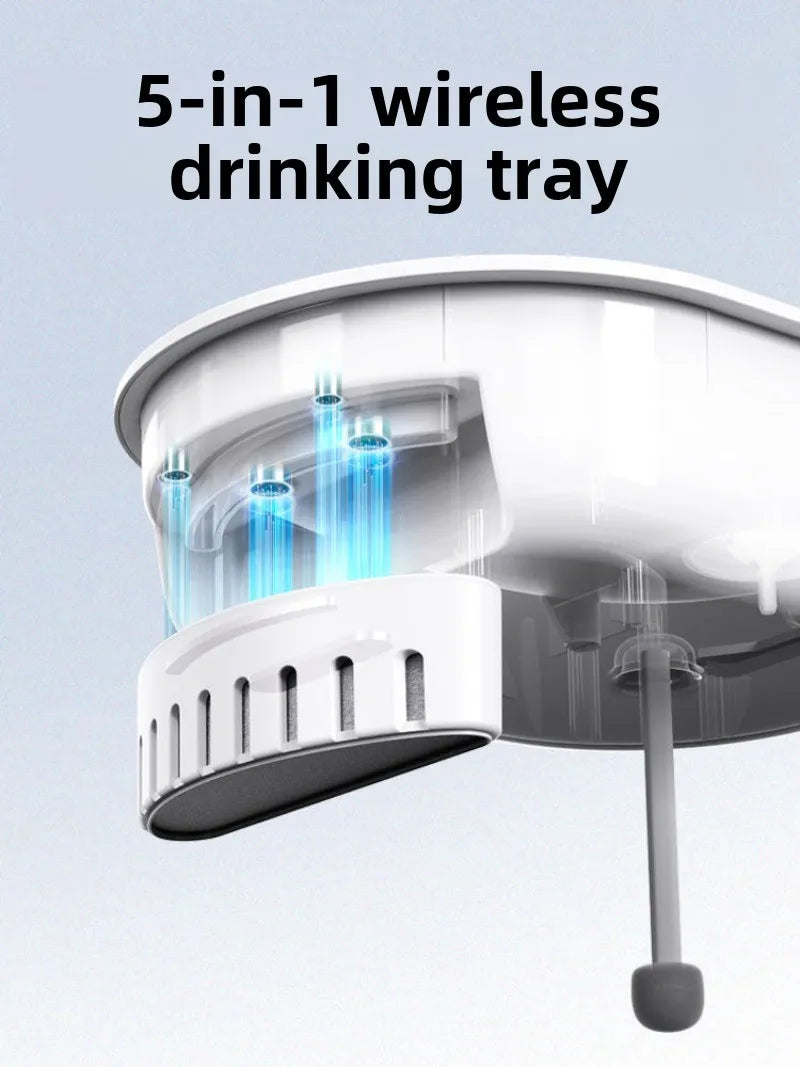 Automatic Drinking Fountain for Cats and Dogs, Wireless Rechargeable Water Reservoir with Filters for Pets | Sansoti