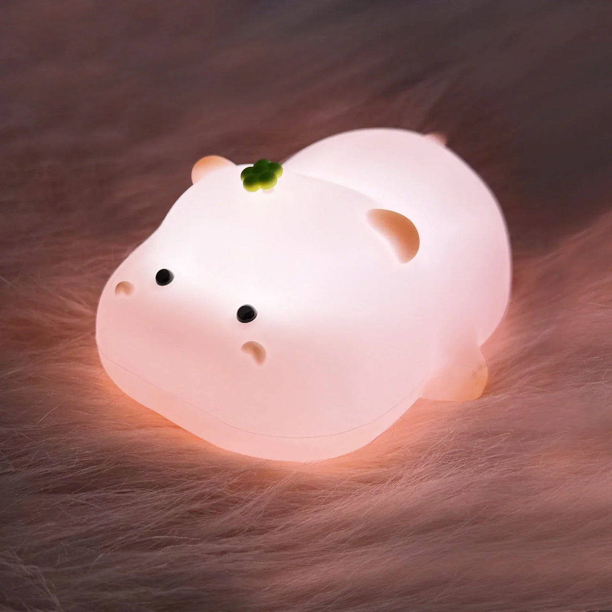 Animal Night Light LED Night Lamp Soft Silicone USB Rechargeable Timer Mood Lighting Kids Room | Sansoti