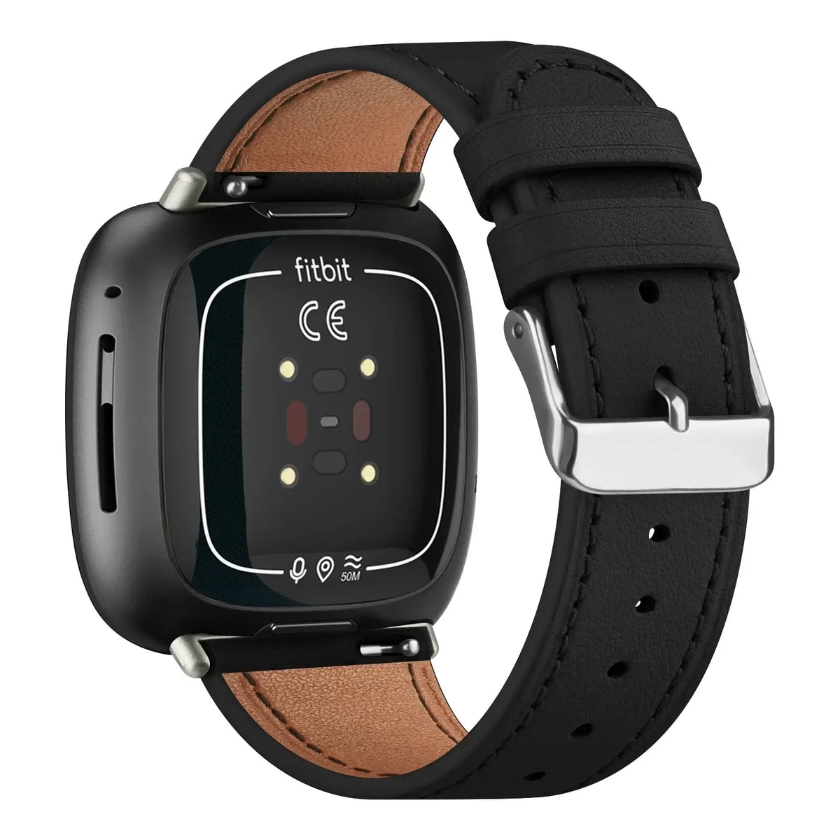 Leather Smartwatch Band Adjustable Sports Watch Bracelet Replacement Wristband for Women and Men Activity Tracker | Sansoti