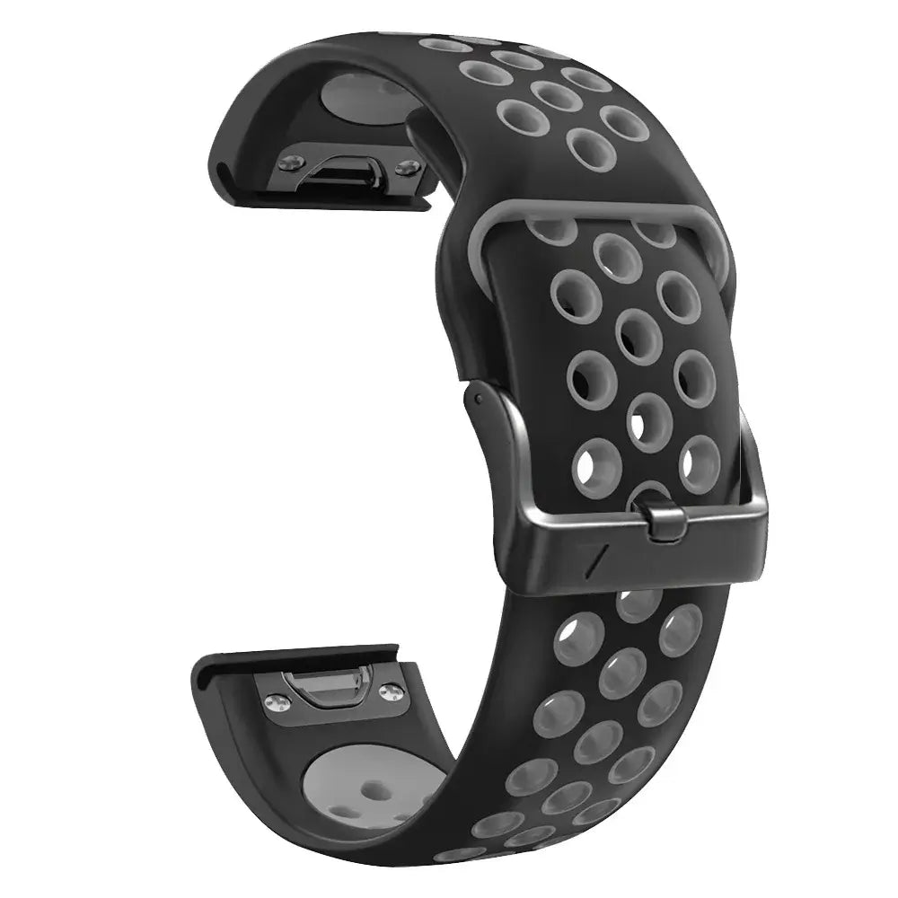 Oddychający silikonowy pasek do smartwatcha QuickFit, sportowa opaska do zegarka 22 mm 26 mm, fitness, trening, sport | Sansoti