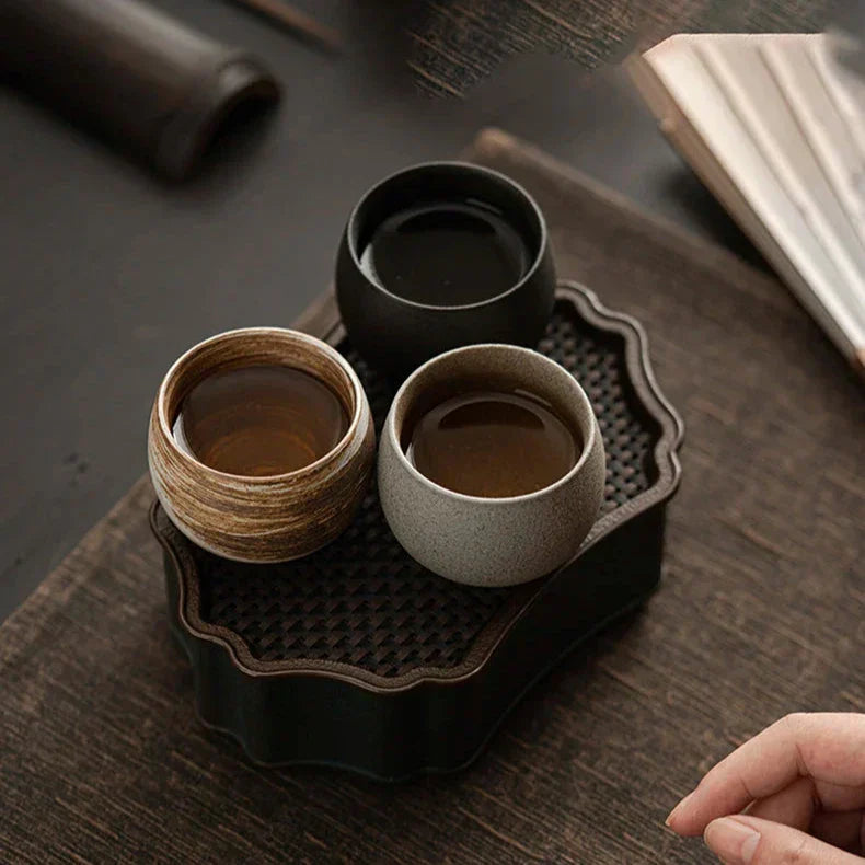 Handmade espresso cups of artisanal ceramic for espresso and coffee ritual | Sansoti