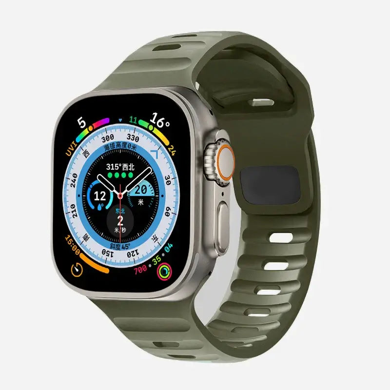 Soft-Fit Adjustable Waterproof Silicone Smartwatch Band Sport Casual Daily Use Watch Strap | Sansoti
