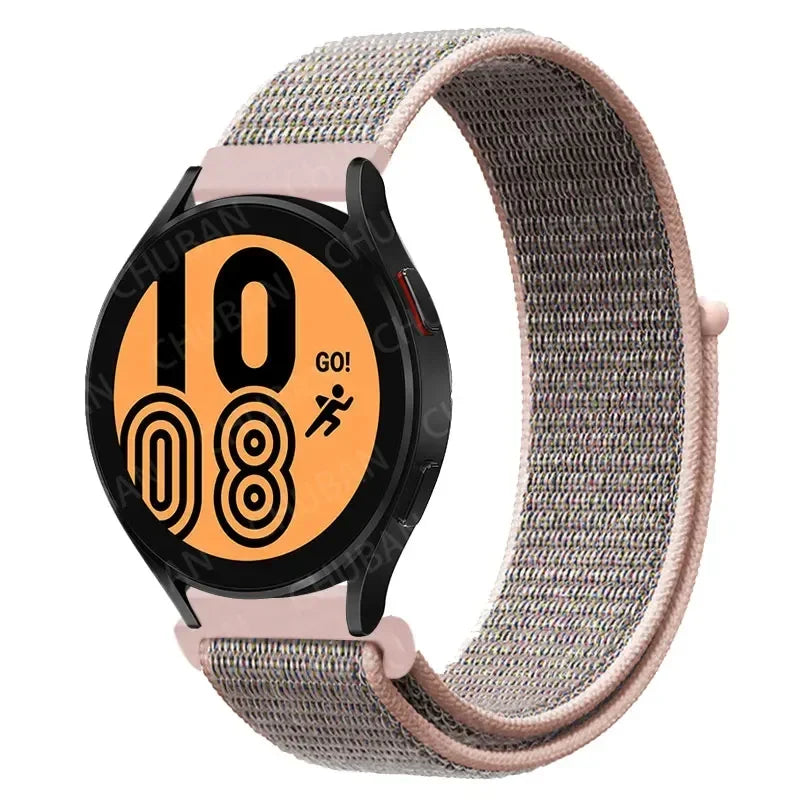 Nylon Sport Strap for Smartwatch 20mm 22mm Breathable Lightweight Loop Wristband Adjustable Training Fitness | Sansoti
