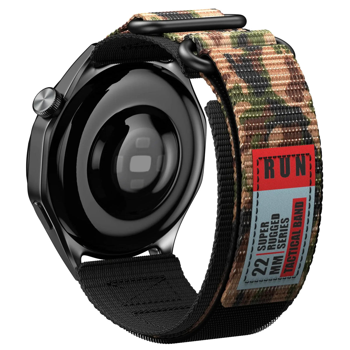 Nylon Smartwatch Strap with Hook-and-Loop Fastener Adjustable 20mm 22mm Sporty Breathable Wristband for Running Fitness | Sansoti