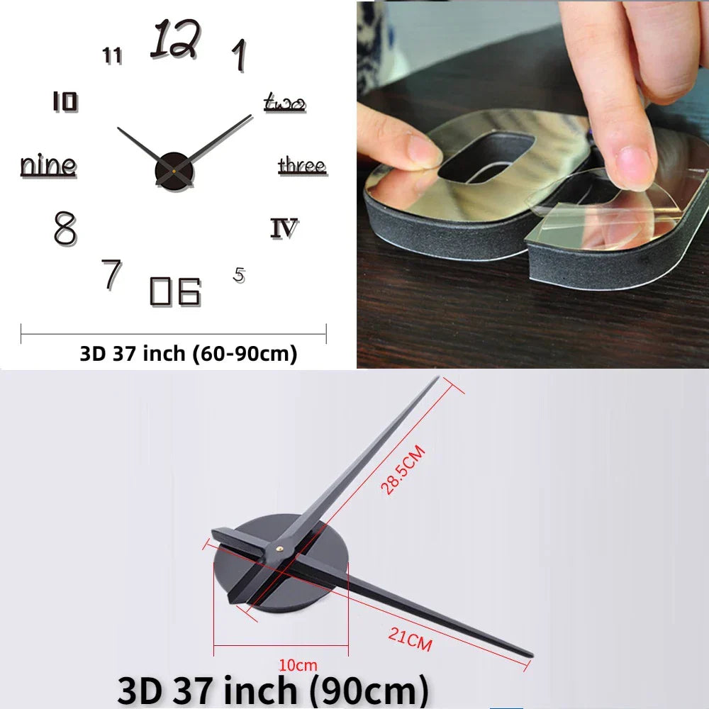 Designer Wall Clock with Unique Artistic Design – Quiet and Decorative for Any Interior | Sansoti