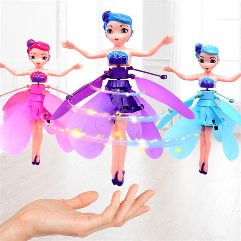 Jouet fée volante à commande manuelle, éclairage LED coloré, jouet d’intérieur interactif pour enfants | Sansoti