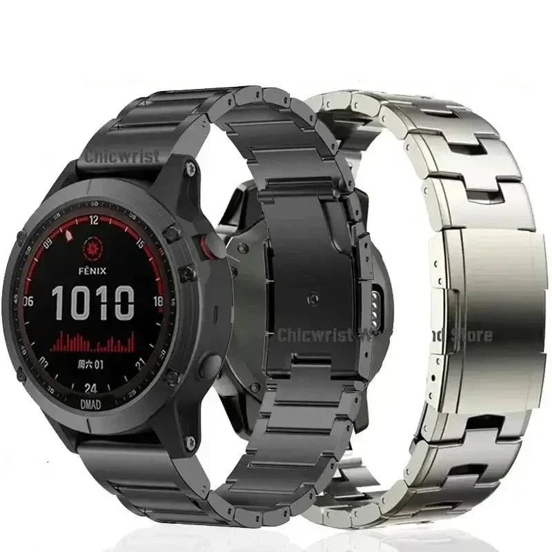 Stalen Horlogeband met Snelsluiting voor Smartwatch 22mm 26mm Verstelbaar Metalen Polsband Universeel | Sansoti