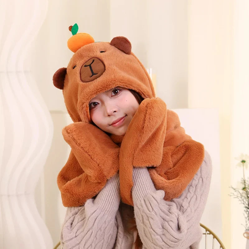 Plush Animal Gloves Unisex Soft Winter Gloves for Children and Adults Warm Comfort | Sansoti