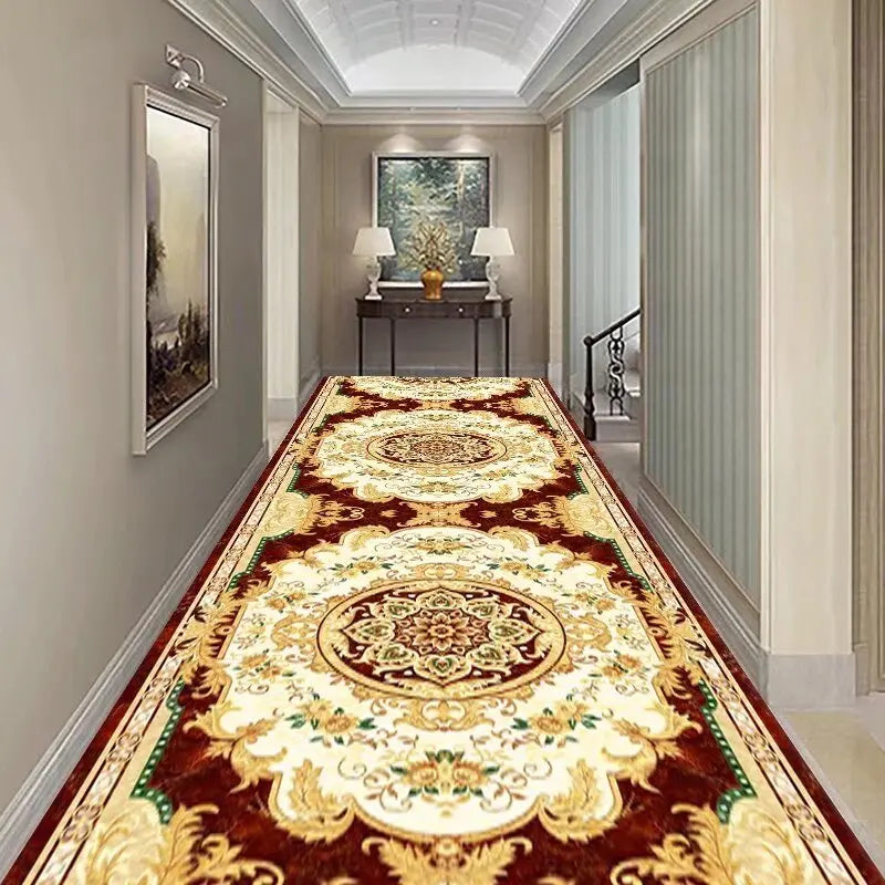 Runner rug Non-Slip Hallway Rug Polyester Washable Decorative Persian Pattern for Entryway Balcony Corridor | Sansoti