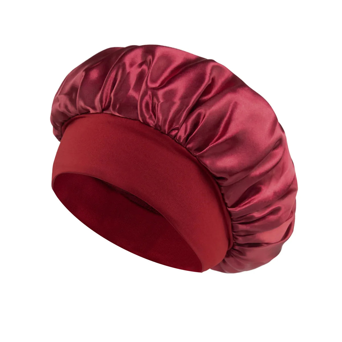 Sansoti | Bonnet de nuit en satin de soie – Protège les cheveux contre la casse et les frisottis (Taille unique)