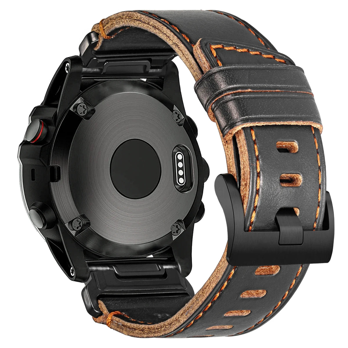 Premium-Lederarmband für Smartwatch, weiches Leder mit Dornschließe, verstellbar, Unisex, 20mm 22mm 26mm | Sansoti